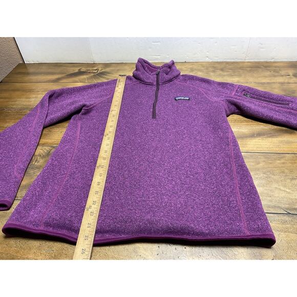 Patagonia Better Sweater Full Zip Women Large Ikat Purple Fleece Jacket - Picture 6 of 10